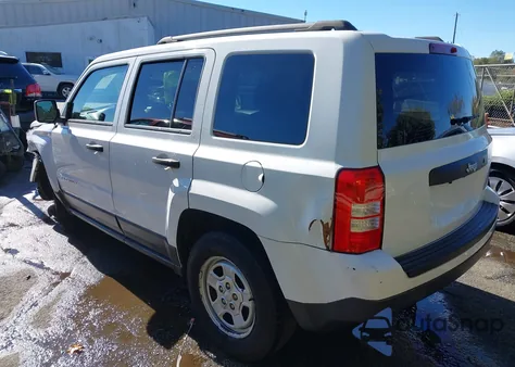 2013 Jeep Patriot Sport из США, поврежденный, VIN 1C4NJPBBXDD213689